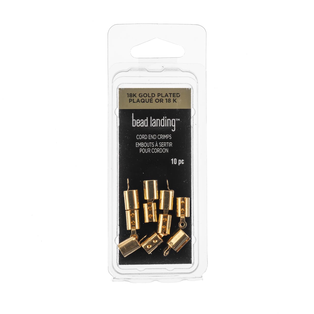 12 Packs: 10 ct. (120 total) 12mm Metal Cord End Crimps by Bead Landing™